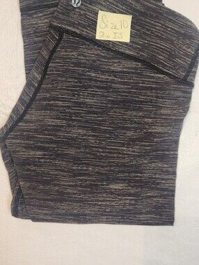 lululemon athletica Black and White Space-Dye Leggings